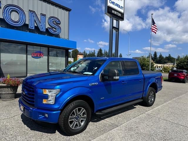 2015 Ford F-150 XLT in Blue — front three-quarter view