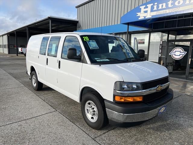 2020 Chevrolet Express Cargo 2500 Base in Summit White — front three-quarter view