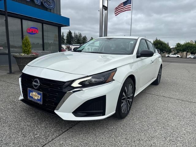 2025 Nissan Altima SV in White — front three-quarter view