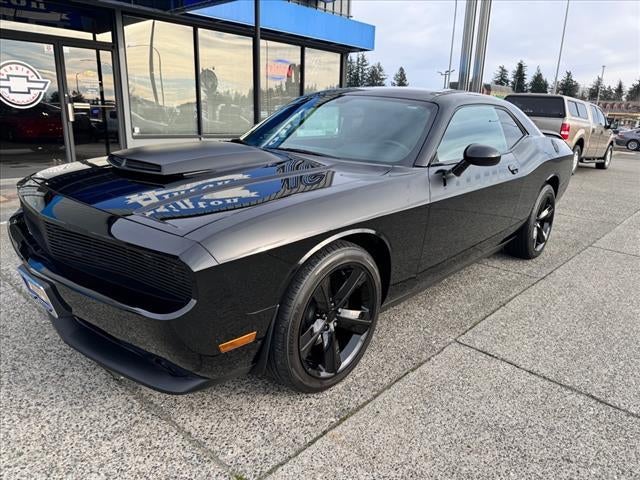 2012 Dodge Challenger R/T in Black — front three-quarter view